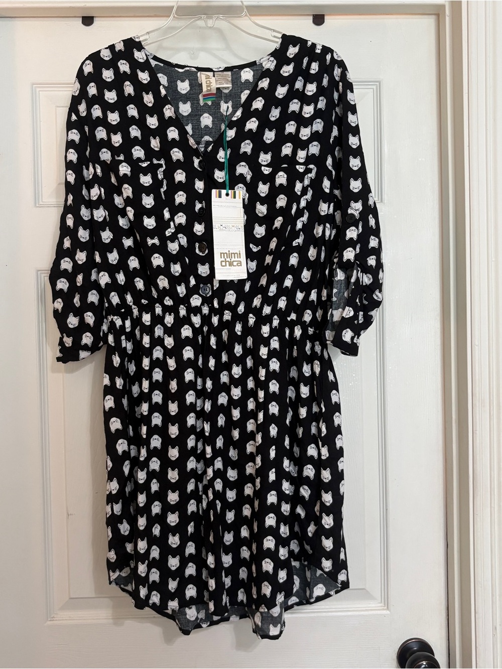 Mimi Chica Cat Print Dress